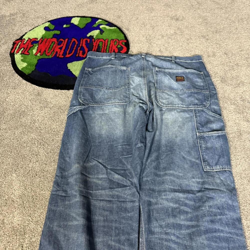 y2k 2000’s denim carpenter jeans - Picture 2 of 7